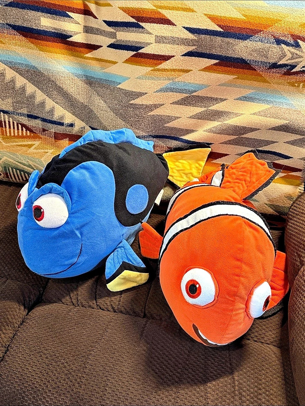 Large Pillow Plush Toys Finding Dory Disney Plushies Pixar Dory and Marlin LOT